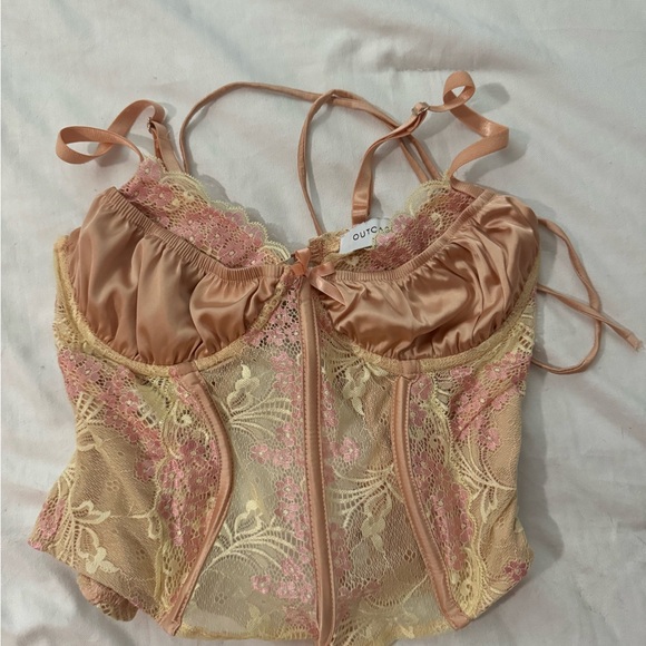 HADLEIGH CORSET TOP CHAMPAGNE - Picture 3 of 4